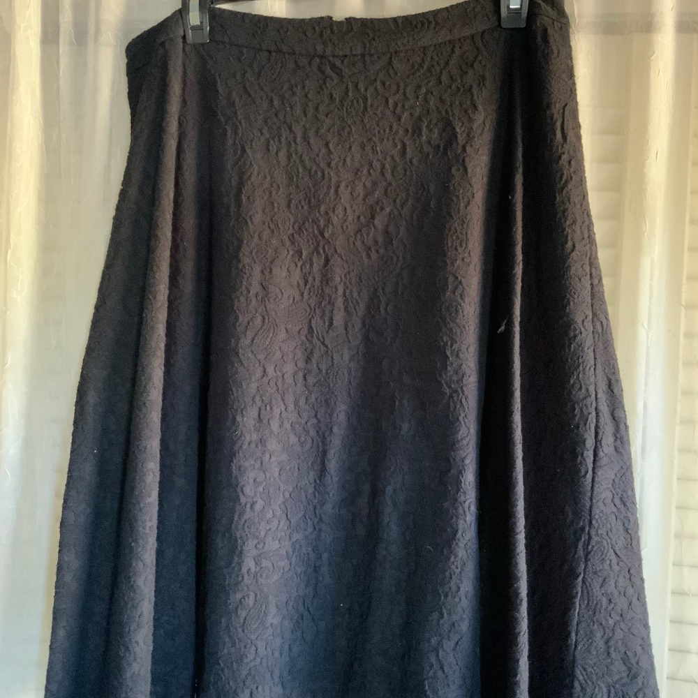 Black A line skirt